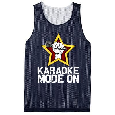 Funny Karaoke Design For Singer Sing Karaoke Lover Mesh Reversible Basketball Jersey Tank