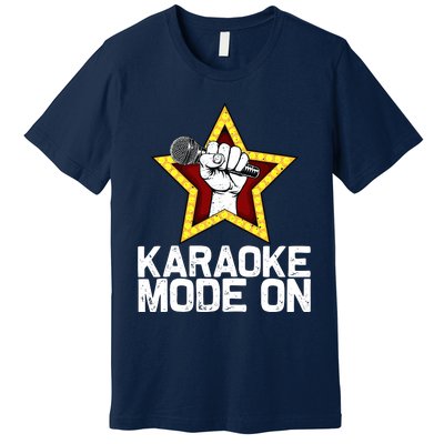 Funny Karaoke Design For Singer Sing Karaoke Lover Premium T-Shirt