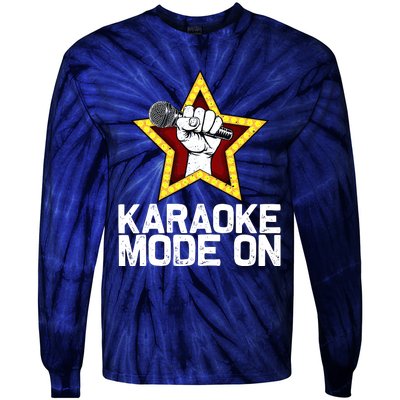 Funny Karaoke Design For Singer Sing Karaoke Lover Tie-Dye Long Sleeve Shirt