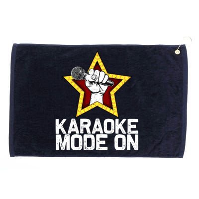 Funny Karaoke Design For Singer Sing Karaoke Lover Grommeted Golf Towel