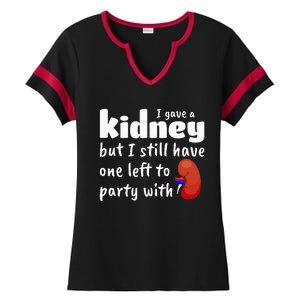 Funny Kidney Donor Kidney Transplant Ladies Halftime Notch Neck Tee