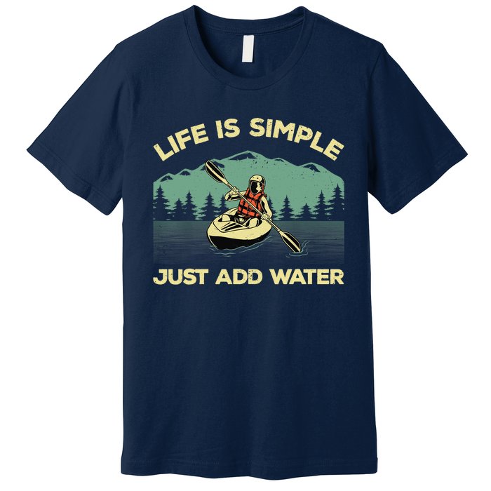 Funny Kayaking Design For Paddling Canoeing Lover Premium T-Shirt