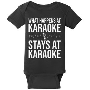 Funny Karaoke Designs For Men Women Singers Music Lovers Baby Bodysuit