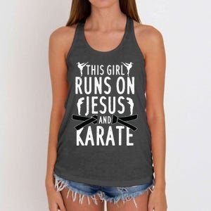 Funny Karate Design Karate Martial Art Lover Women's Knotted Racerback Tank