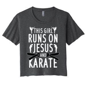 Funny Karate Design Karate Martial Art Lover Women's Crop Top Tee