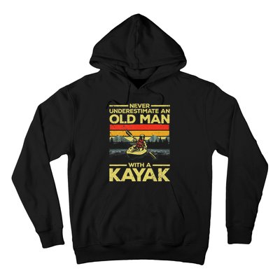 Funny Kayaking Design Grandpa Kayaker Kayak Lovers Hoodie