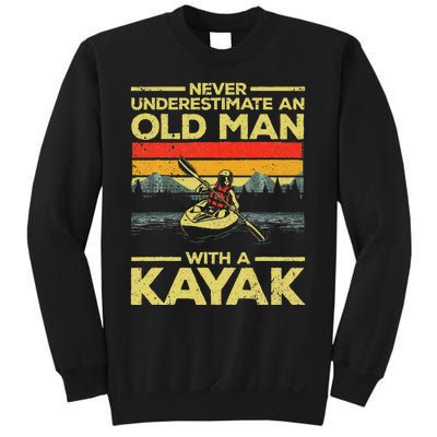 Funny Kayaking Design Grandpa Kayaker Kayak Lovers Sweatshirt