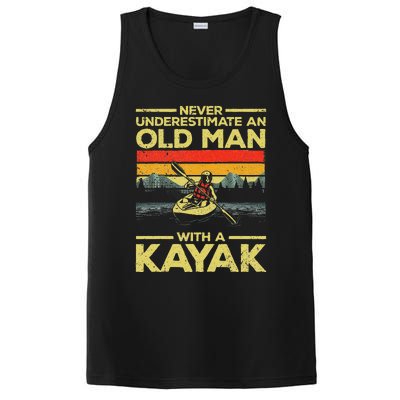 Funny Kayaking Design Grandpa Kayaker Kayak Lovers PosiCharge Competitor Tank