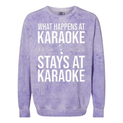 Funny Karaoke Designs For Wo Singers Music Lovers Colorblast Crewneck Sweatshirt