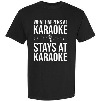 Funny Karaoke Designs For Wo Singers Music Lovers Garment-Dyed Heavyweight T-Shirt