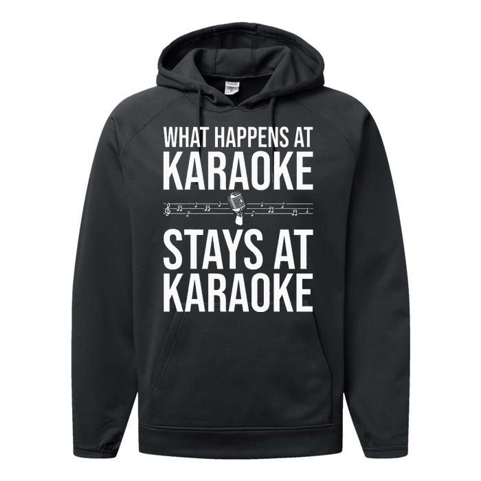 Funny Karaoke Designs For Wo Singers Music Lovers Performance Fleece Hoodie