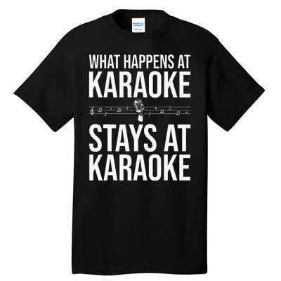 Funny Karaoke Designs For Wo Singers Music Lovers Tall T-Shirt