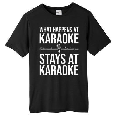 Funny Karaoke Designs For Wo Singers Music Lovers Tall Fusion ChromaSoft Performance T-Shirt