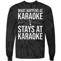 Funny Karaoke Designs For Wo Singers Music Lovers Tie-Dye Long Sleeve Shirt