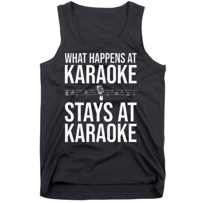 Funny Karaoke Designs For Wo Singers Music Lovers Tank Top