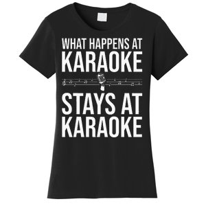 Funny Karaoke Designs For Wo Singers Music Lovers Women's T-Shirt