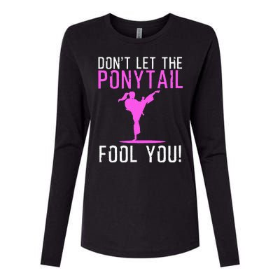 Funny Karate Design For Wo Karate Kick Martial Art Womens Cotton Relaxed Long Sleeve T-Shirt