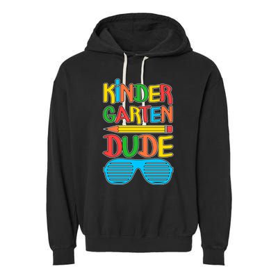 Funny Kindergarten Dude Garment-Dyed Fleece Hoodie