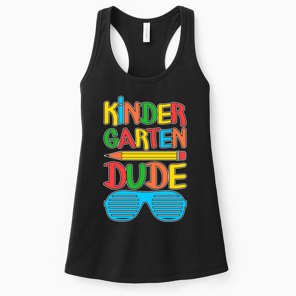 Funny Kindergarten Dude Womens Tank Top