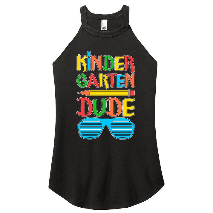 Funny Kindergarten Dude Women's Perfect Tri Rocker Tank