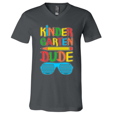 Funny Kindergarten Dude V-Neck T-Shirt