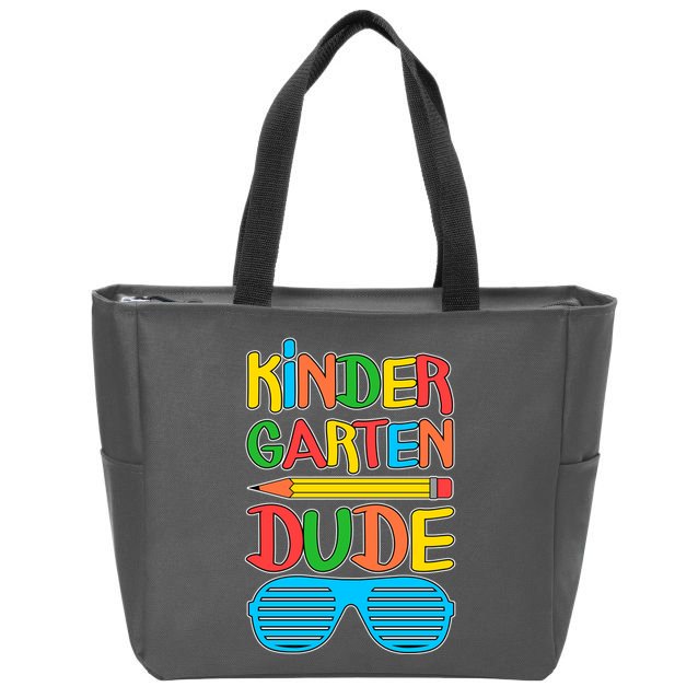 Funny Kindergarten Dude Zip Tote Bag