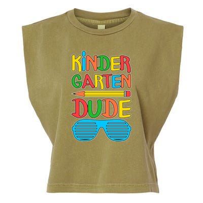 Funny Kindergarten Dude Garment-Dyed Women's Muscle Tee