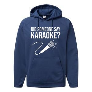 Funny Karaoke Designs For Men Women Singing Music Lovers Performance Fleece Hoodie