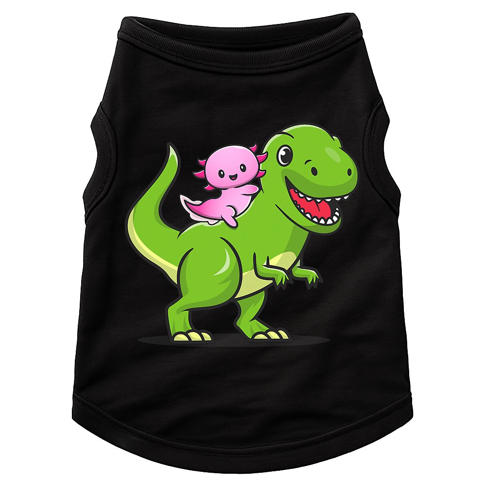 Funny Kawaii  Dino Dinosaur Axolotl Lover Doggie Tank