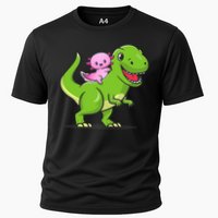 Funny Kawaii  Dino Dinosaur Axolotl Lover Cooling Performance Crew T-Shirt