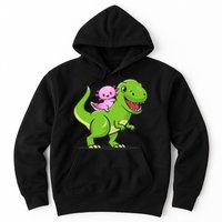 Funny Kawaii  Dino Dinosaur Axolotl Lover Hoodie