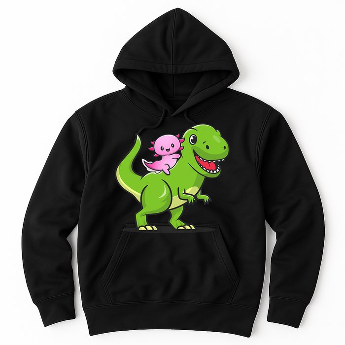 Funny Kawaii  Dino Dinosaur Axolotl Lover Hoodie