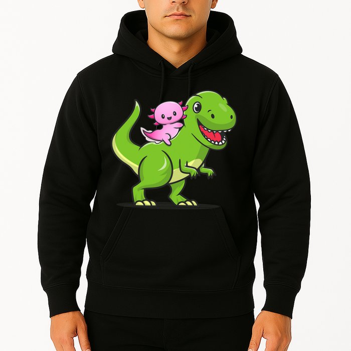 Funny Kawaii  Dino Dinosaur Axolotl Lover Hoodie