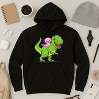 Funny Kawaii  Dino Dinosaur Axolotl Lover Hoodie