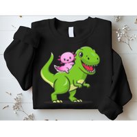 Funny Kawaii  Dino Dinosaur Axolotl Lover Sweatshirt