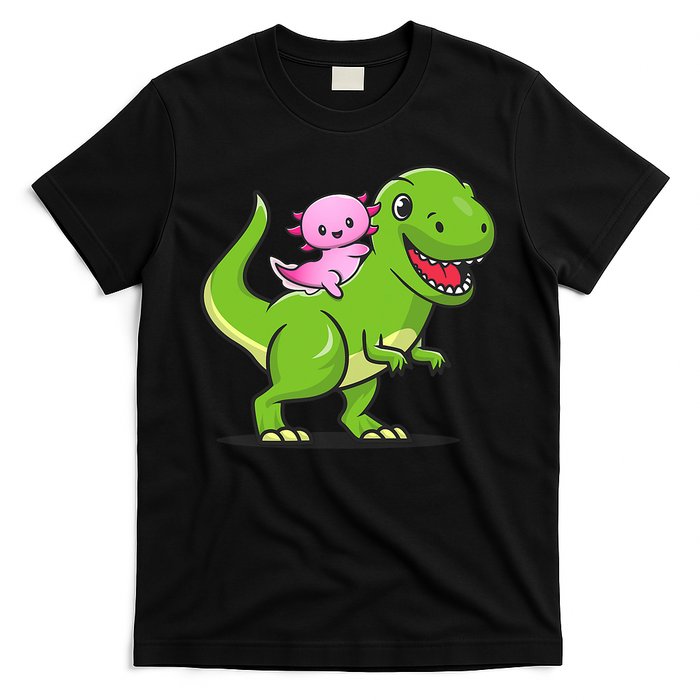 Funny Kawaii  Dino Dinosaur Axolotl Lover T-Shirt