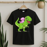 Funny Kawaii  Dino Dinosaur Axolotl Lover T-Shirt