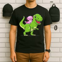 Funny Kawaii  Dino Dinosaur Axolotl Lover T-Shirt