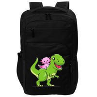 Funny Kawaii  Dino Dinosaur Axolotl Lover Impact Tech Backpack