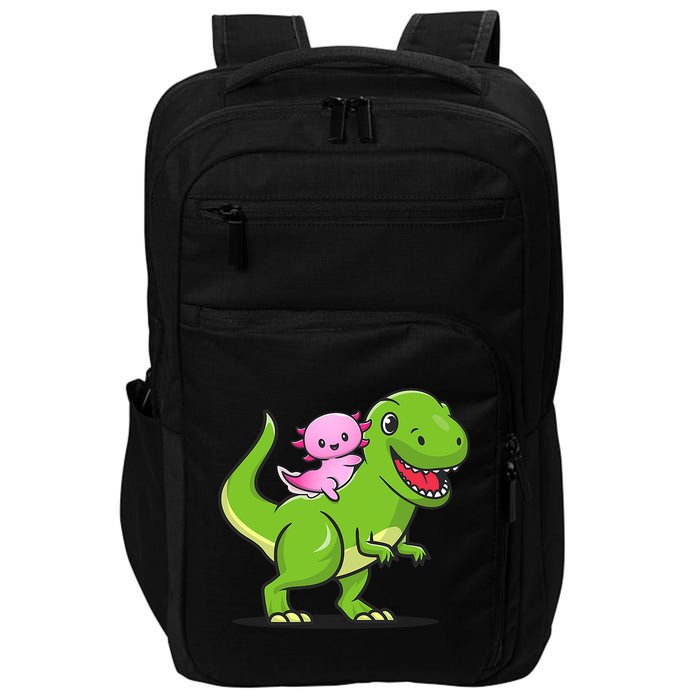 Funny Kawaii  Dino Dinosaur Axolotl Lover Impact Tech Backpack