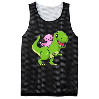 Funny Kawaii  Dino Dinosaur Axolotl Lover Mesh Reversible Basketball Jersey Tank