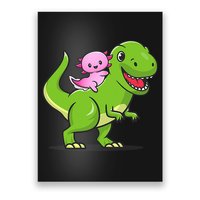 Funny Kawaii  Dino Dinosaur Axolotl Lover Poster