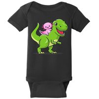 Funny Kawaii  Dino Dinosaur Axolotl Lover Baby Bodysuit
