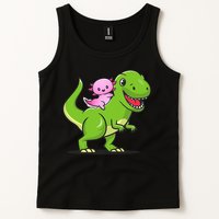 Funny Kawaii  Dino Dinosaur Axolotl Lover Tank Top