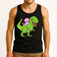 Funny Kawaii  Dino Dinosaur Axolotl Lover Tank Top