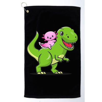 Funny Kawaii  Dino Dinosaur Axolotl Lover Golf Towel