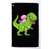 Funny Kawaii  Dino Dinosaur Axolotl Lover Golf Towel
