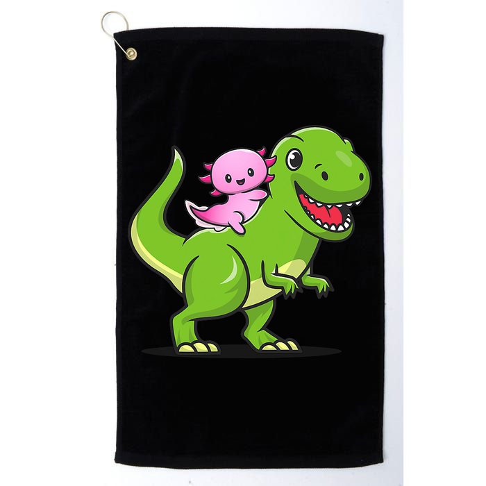 Funny Kawaii  Dino Dinosaur Axolotl Lover Golf Towel