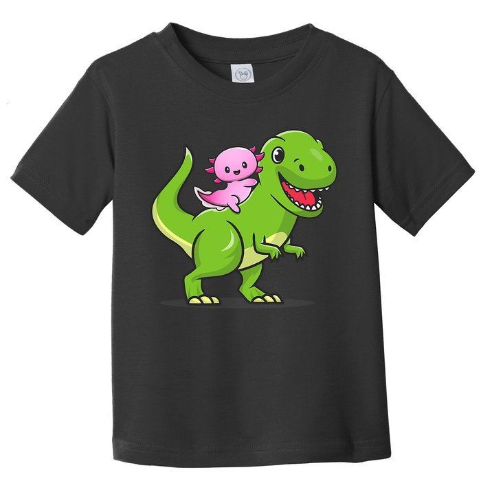 Funny Kawaii  Dino Dinosaur Axolotl Lover Toddler T-Shirt