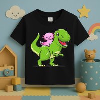 Funny Kawaii  Dino Dinosaur Axolotl Lover Toddler T-Shirt
